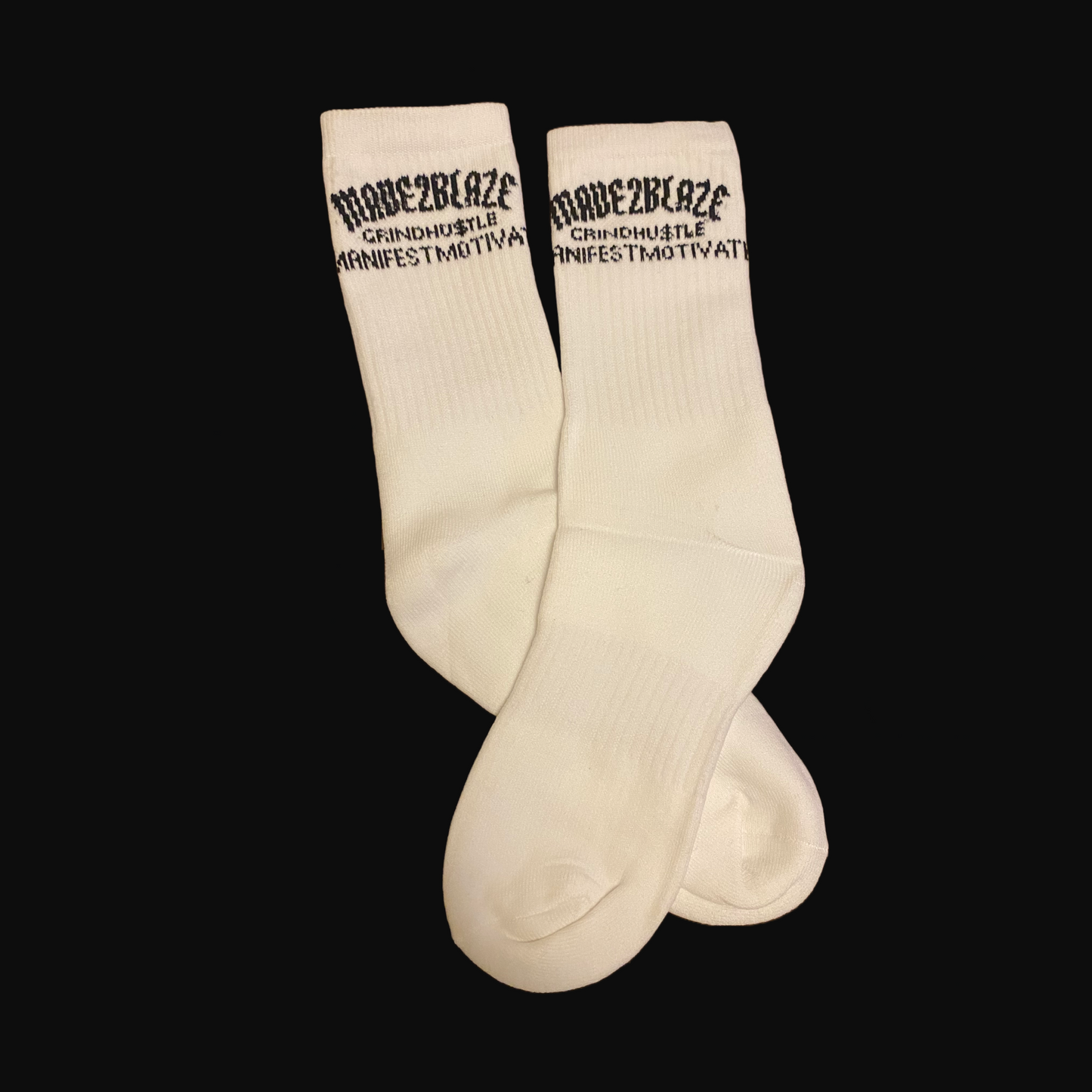 MADE2BLAZE-GHMM SOCKS (White)